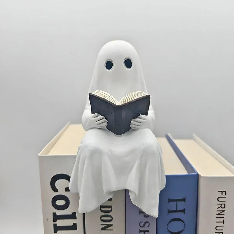 👻Cute Ghost Reading Book Lamp✨