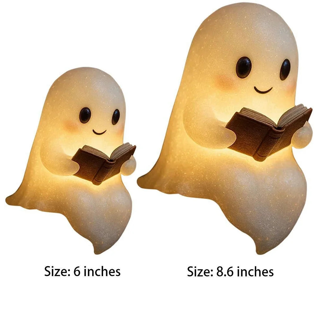 👻Cute Ghost Reading Book Lamp✨