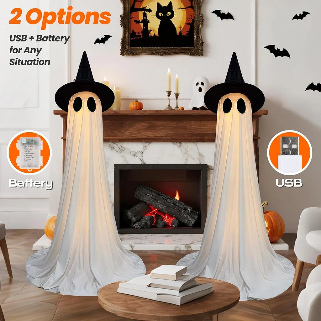 5Ft 2 Packs Halloween Decorations Outdoor